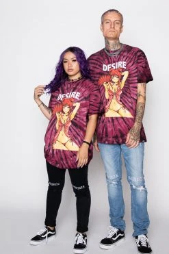 BROKEN PROMISES Shirts Desire Anime Tie Dye Tee