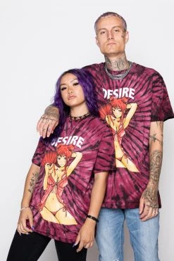 BROKEN PROMISES Shirts Desire Anime Tie Dye Tee