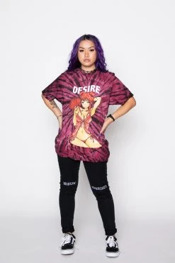 BROKEN PROMISES Shirts Desire Anime Tie Dye Tee