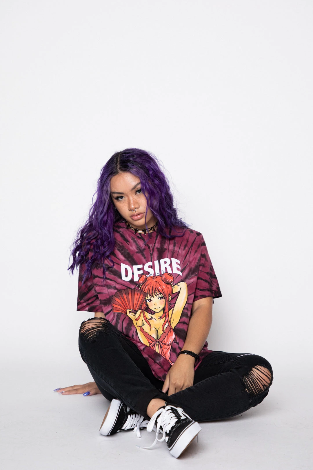 BROKEN PROMISES Shirts Desire Anime Tie Dye Tee