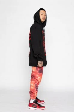 BROKEN PROMISES Bottoms BP Galactic Graveyard Pants Orange