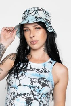 BROKEN PROMISES Catacombs Bucket Hat Lt Blue
