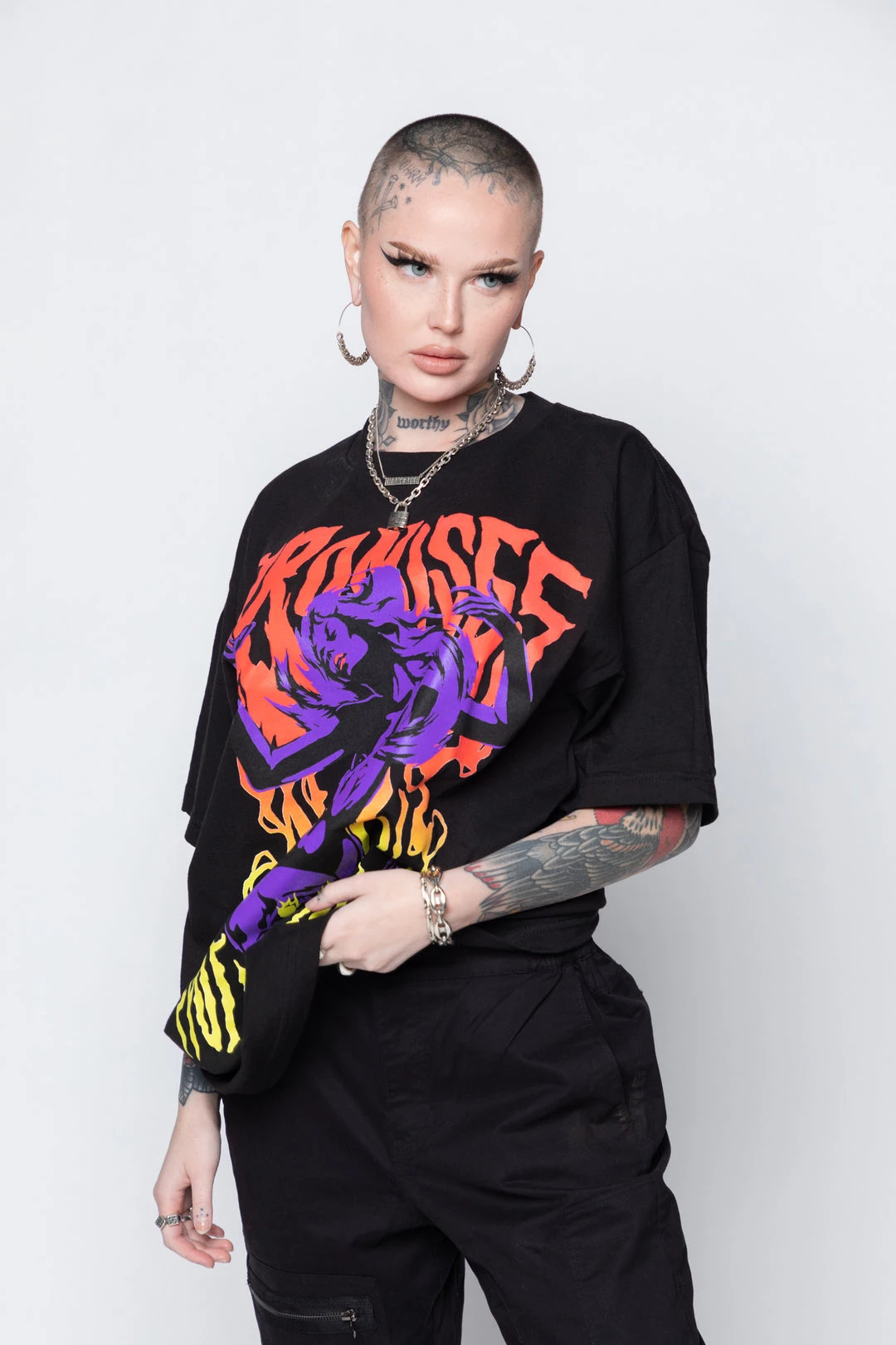 BROKEN PROMISES Shirts Voodoo Tee Black