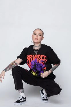 BROKEN PROMISES Shirts Voodoo Tee Black