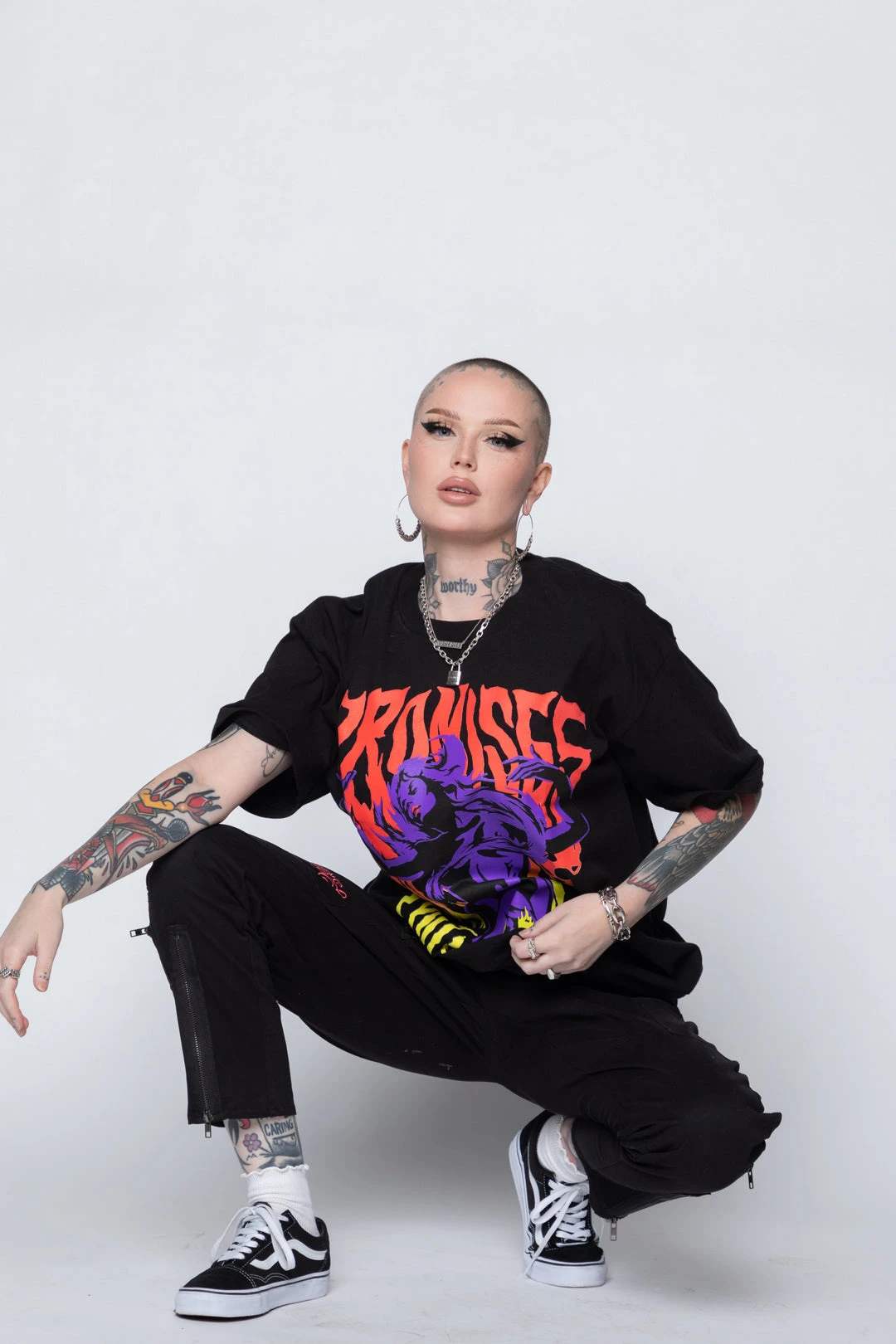 BROKEN PROMISES Shirts Voodoo Tee Black