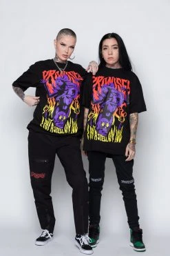 BROKEN PROMISES Shirts Voodoo Tee Black