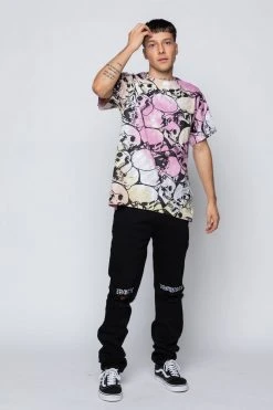 BROKEN PROMISES Shirts Death Valley AOP Tee Rose