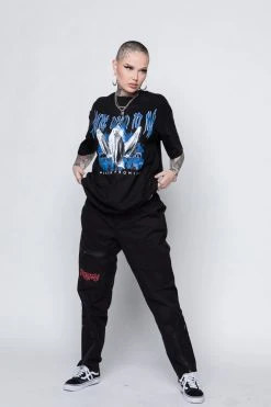 BROKEN PROMISES Ghosted Tee Black Shirts