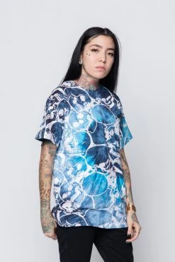 BROKEN PROMISES Shirts Night Terrors AOP Tee Blue