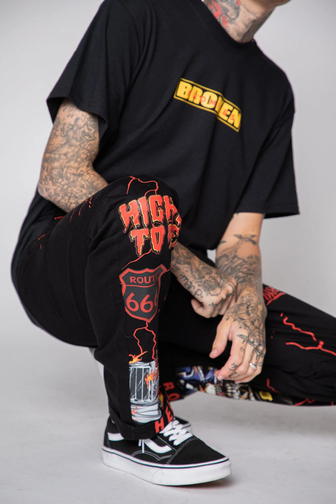 BROKEN PROMISES Highway To Hell Chino Pant