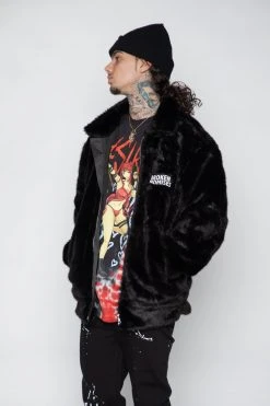 CASH Graveyard Faux Fur Jacket Outerwear