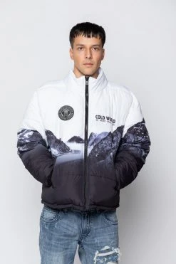 BROKEN PROMISES Glacier Cold Puffer Jacket (Black/White)