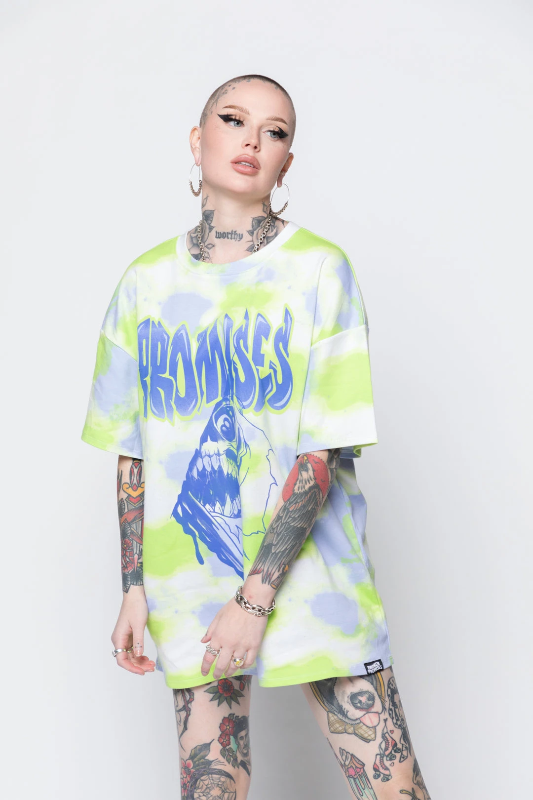 BROKEN PROMISES Inner Demons Tie Dye SS Tee Shirts