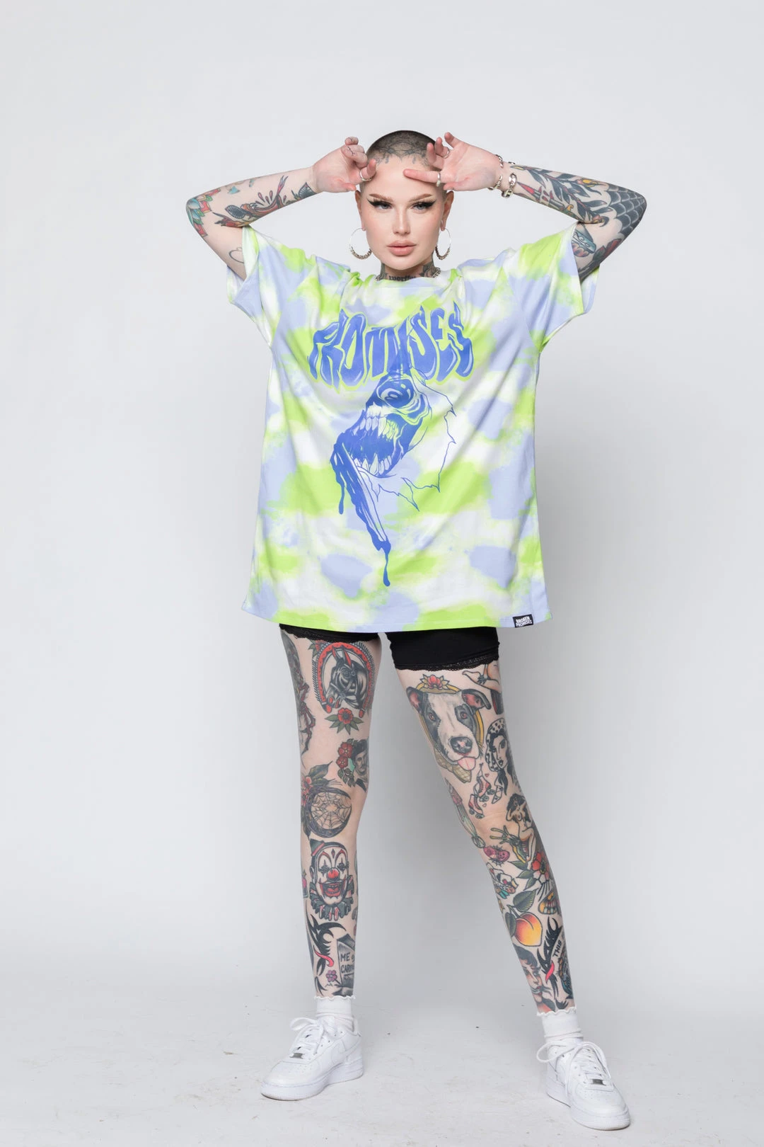 BROKEN PROMISES Inner Demons Tie Dye SS Tee Shirts