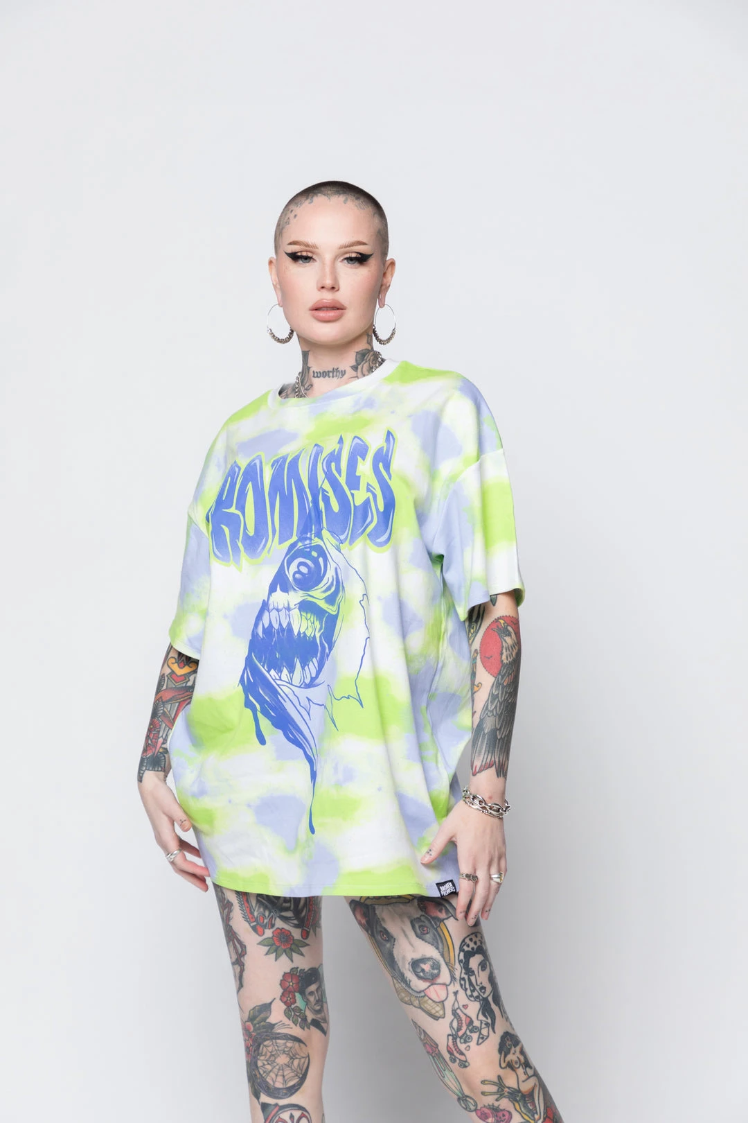 BROKEN PROMISES Inner Demons Tie Dye SS Tee Shirts