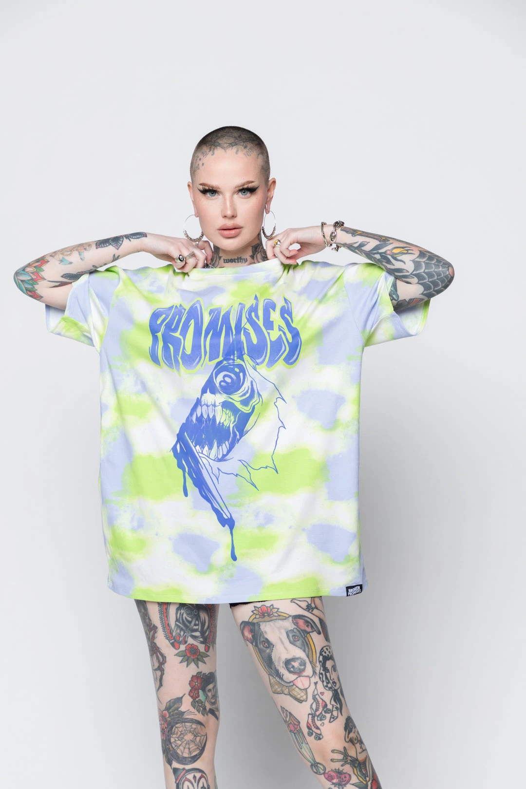 BROKEN PROMISES Inner Demons Tie Dye SS Tee Shirts