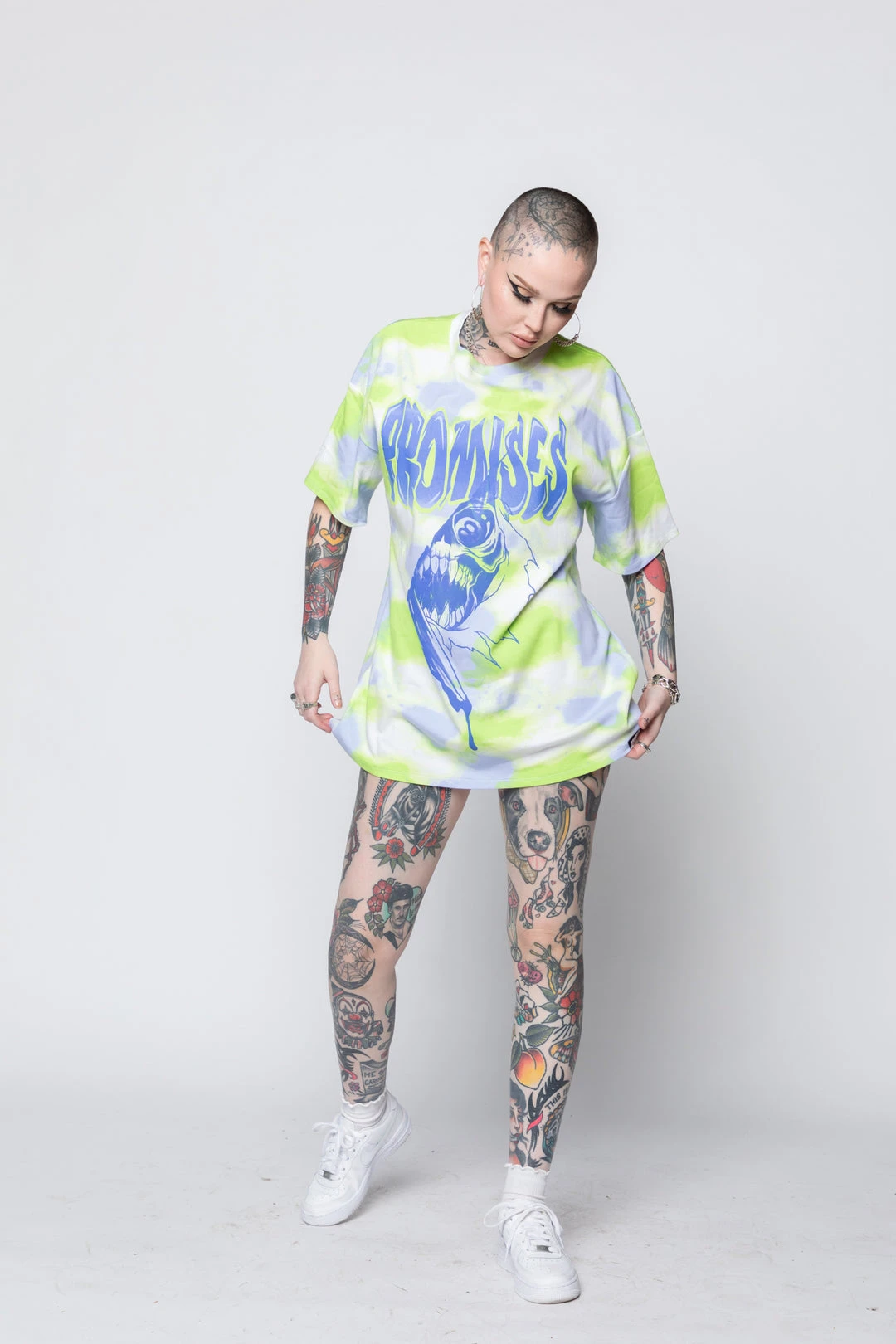 BROKEN PROMISES Inner Demons Tie Dye SS Tee Shirts