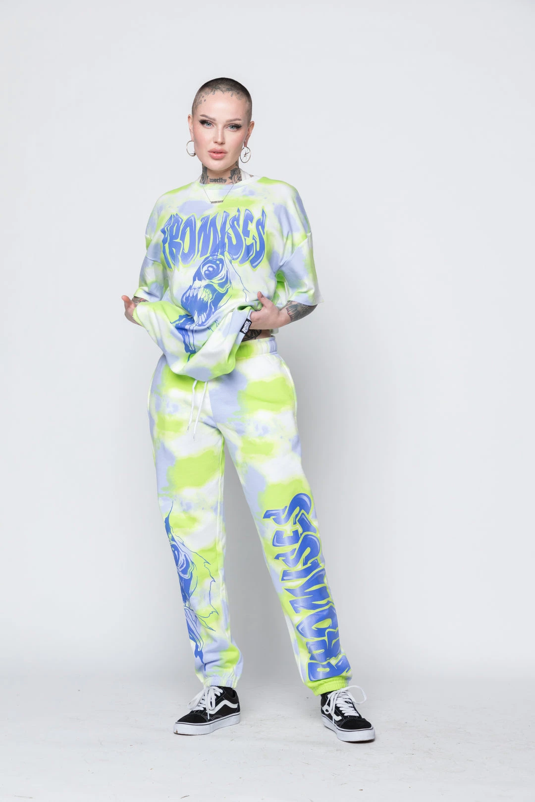 BROKEN PROMISES Inner Demons Tie Dye SS Tee Shirts