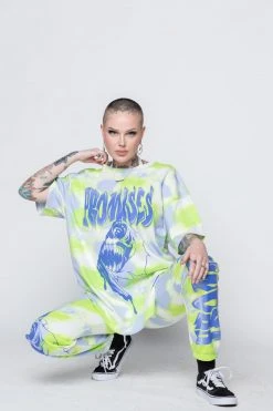 BROKEN PROMISES Inner Demons Tie Dye SS Tee Shirts