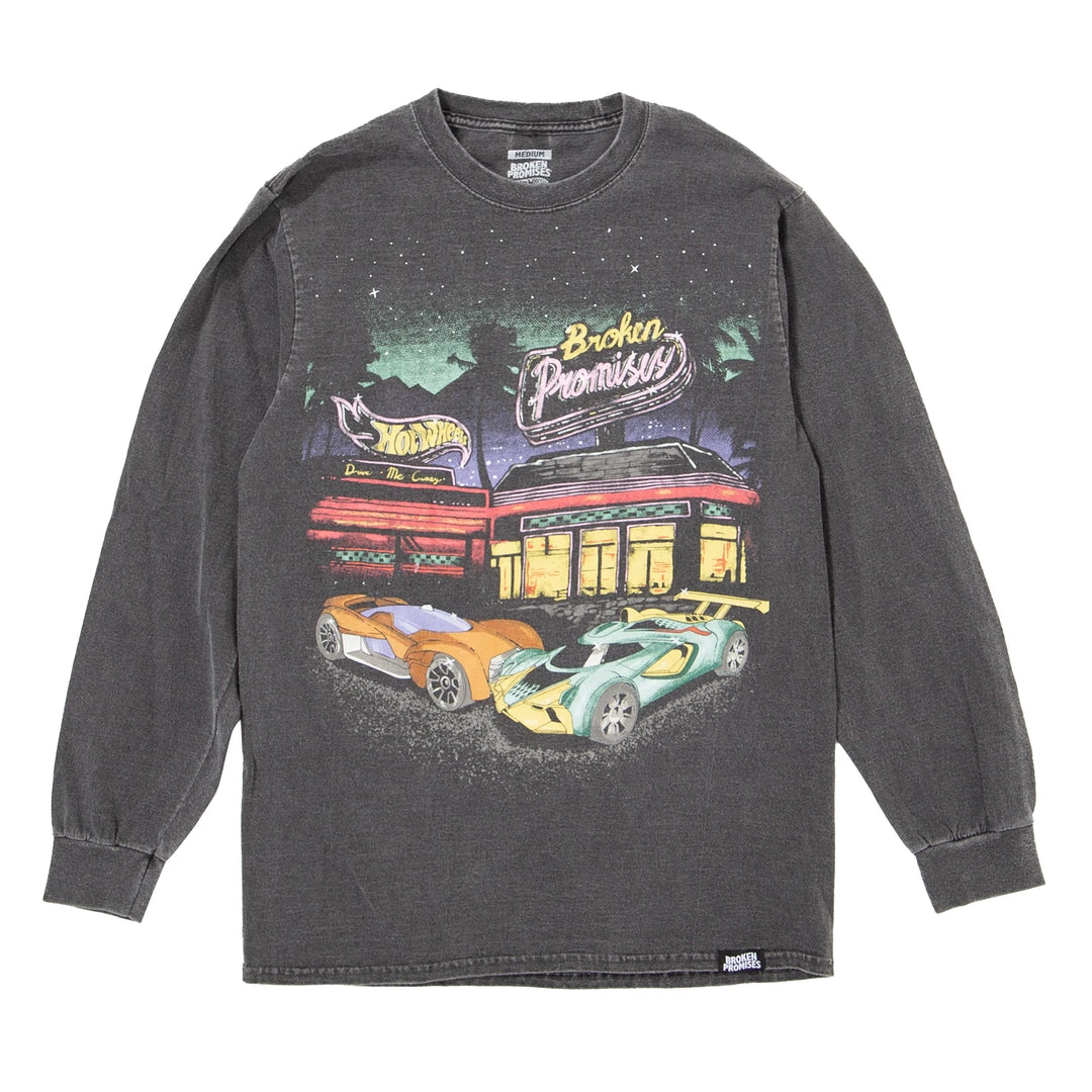 BROKEN PROMISES BP X Hot Wheels Look Both Ways Long Sleeve Shirts