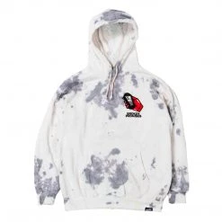 BROKEN PROMISES Hoodies Lucky Lucifer Tie Dye Hoodie Grey