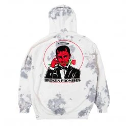 BROKEN PROMISES Hoodies Lucky Lucifer Tie Dye Hoodie Grey