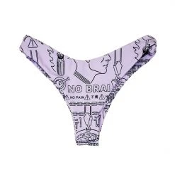 BROKEN PROMISES No Brain Bikini Bottom Lavender