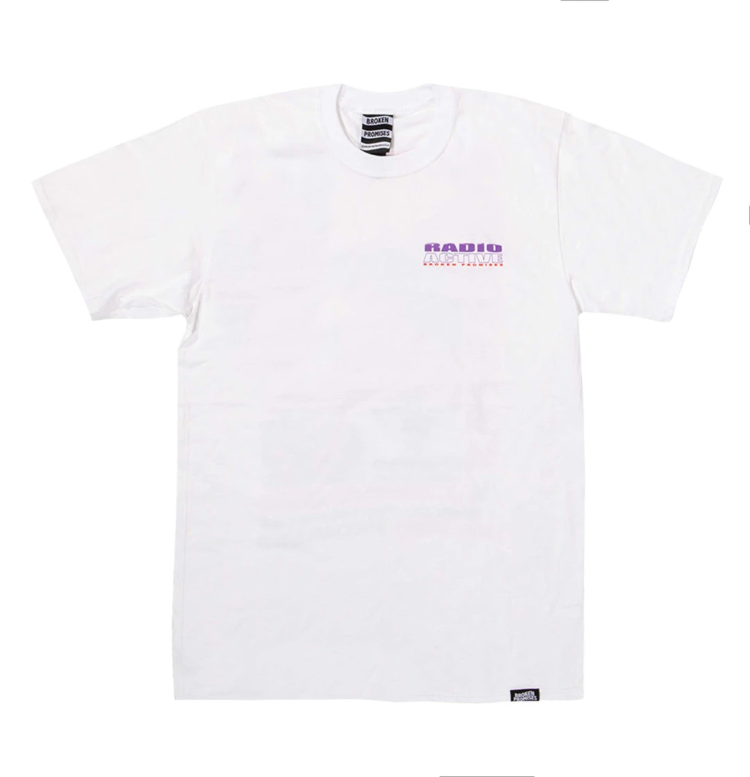 BROKEN PROMISES Radioactive S/S Tee "White"