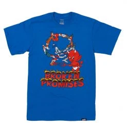 BROKEN PROMISES Ripper Tee Royal Blue - BP X Hot Stuff