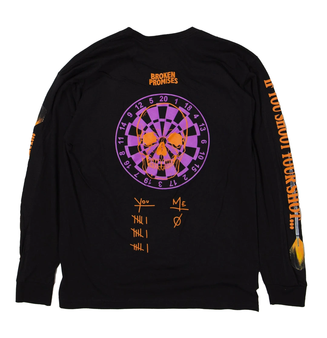 BROKEN PROMISES Shirts Shoot Your Shot L/S Black
