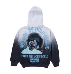 BROKEN PROMISES Snowglobe Dip Dye Sweatshirt