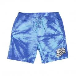 BROKEN PROMISES Bottoms Suspects Tie Dye Short Blue