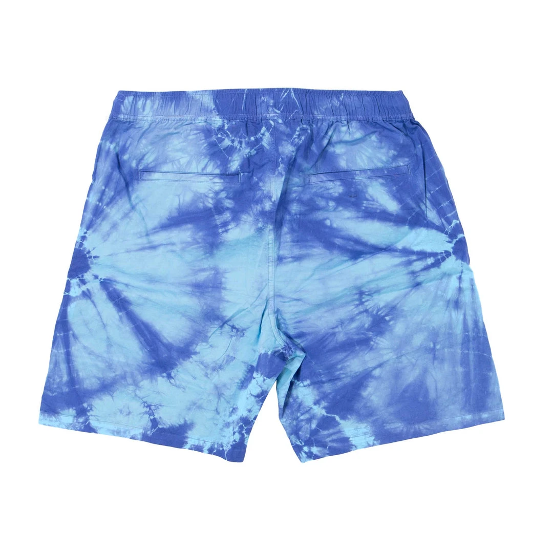BROKEN PROMISES Bottoms Suspects Tie Dye Short Blue