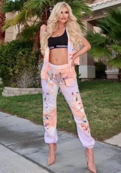 CASH Dragonflies Tie Dye Sweatpants