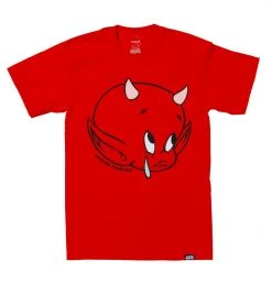 BROKEN PROMISES Shirts Teardrop Tee Red - BP X Hot Stuff