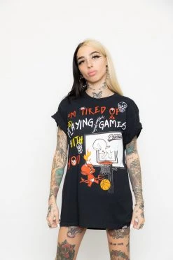 BROKEN PROMISES BP X Casper Playing Games Tee Black