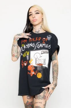 BROKEN PROMISES BP X Casper Playing Games Tee Black
