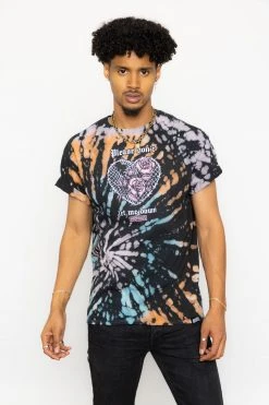 BROKEN PROMISES Shirts Let Me Down Rainbow Bleach Dye SSt