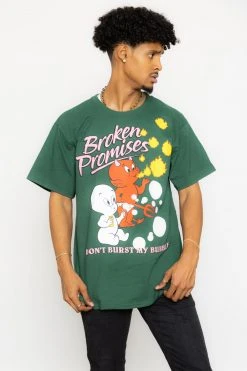 BROKEN PROMISES BP X Casper Burst My Bubble Tee Forest