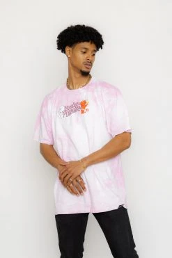 BROKEN PROMISES BP X Casper Burst My Bubble Tie Dye Pink Tee