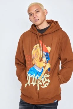 CASH Hoodies Play Fight Hoodie Caramel