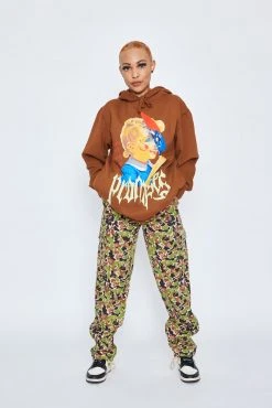 CASH Hoodies Play Fight Hoodie Caramel