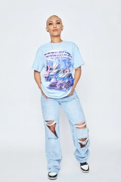 BROKEN PROMISES Rear View S/S Lt Blue