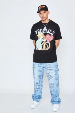 CASH Shirts Snakes Tee Black