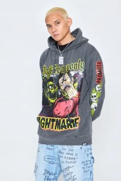 CASH Only Nightmare Hoodie Pigment Dye Charcoal