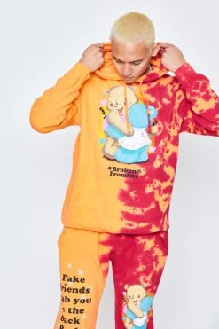 CASH Fake Friends Split Dye Hoodie Hoodies