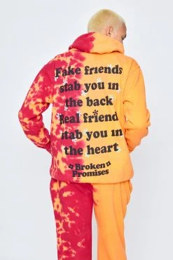 CASH Fake Friends Split Dye Hoodie Hoodies
