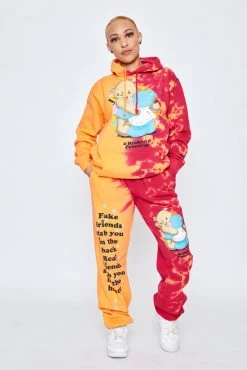 CASH Fake Friends Split Dye Hoodie Hoodies