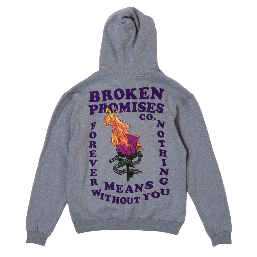 BROKEN PROMISES Hoodies BP Without You Hoodie Grey