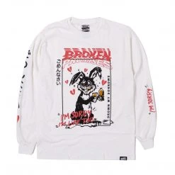 BROKEN PROMISES Shirts Drown My Sorrows L/S White